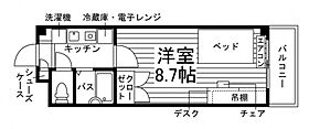 ヒルズハウスゼンコウ  ｜ 福岡県福岡市城南区片江３丁目23-27（賃貸マンション1K・2階・22.54㎡） その2