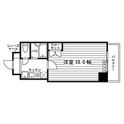 グッドライフ南草津2 1Kの間取図画像