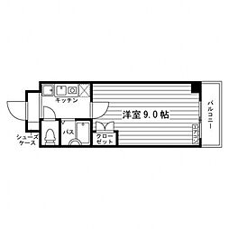 グッドライフ南草津2 1Kの間取図画像
