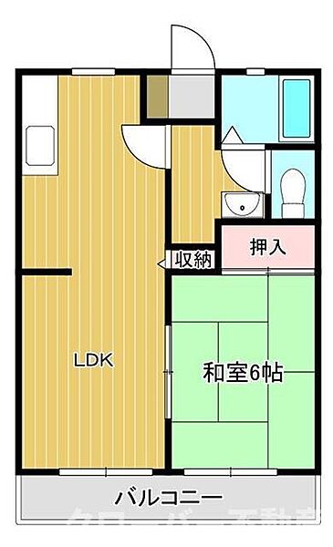 サンビレッジ六番街Ｉ～Ｋ棟 Ｊ201｜香川県綾歌郡宇多津町浜七番丁(賃貸アパート1LDK・1階・40.92㎡)の写真 その2