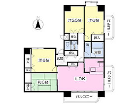 サンハイツ宇多津 906 ｜ 香川県綾歌郡宇多津町平山（賃貸マンション4LDK・9階・77.11㎡） その2