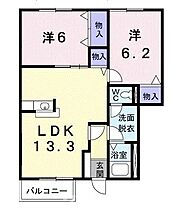 ラ・フォンダ　Ｃ 102 ｜ 香川県仲多度郡琴平町苗田847番地1（賃貸アパート2LDK・1階・57.48㎡） その2