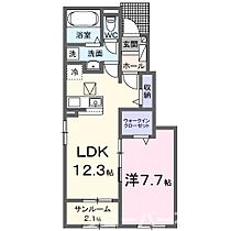 アメージング　スクエア　Ｂ 103 ｜ 香川県丸亀市今津町402番地2（賃貸アパート1LDK・1階・50.14㎡） その2