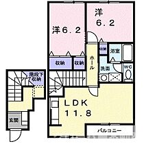 シルエーラ 203 ｜ 香川県善通寺市中村町1280番地3（賃貸アパート2LDK・2階・64.43㎡） その2