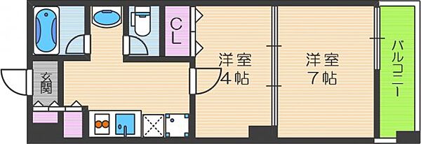 ベルフォーレ都島 ｜大阪府大阪市都島区都島本通3丁目(賃貸マンション2K・4階・33.48㎡)の写真 その2