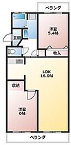 静岡県三島市谷田（賃貸マンション2LDK・4階・62.12㎡） その2