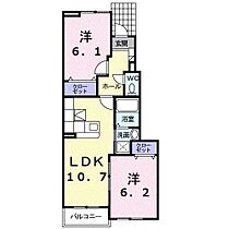 ＫＵＲＥＭＡＴＨＩＳＳ　Ａ 102 ｜ 静岡県御殿場市萩原（賃貸アパート2LDK・1階・53.17㎡） その2