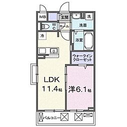 間取図画像 1LDK