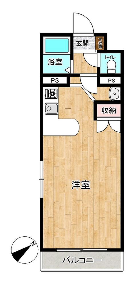 角部屋です。