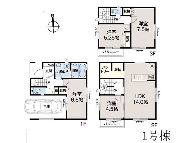 間取り 東大和市奈良橋6丁目