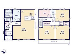 清瀬市下清戸1丁目第8　新築戸建　全12棟　6号棟