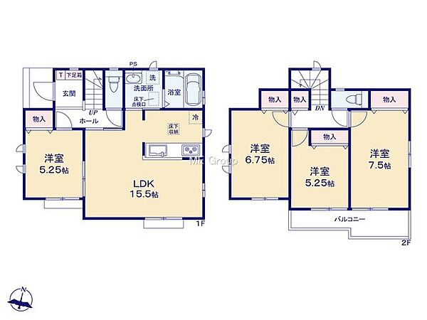 間取りを拡大表示