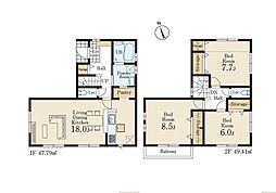 立川市西砂町2丁目第2 新築戸建 全1棟 1号棟