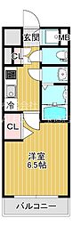 スワンズシティ大阪エスクレア 1Kの間取図画像