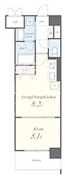 パインリッチ 1LDKの間取図画像