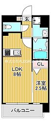 大阪市東成区玉津2丁目マンション 1LDKの間取図画像