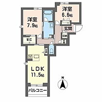 シャーメゾン春の宮  ｜ 長野県岡谷市長地権現町2丁目（賃貸マンション2LDK・1階・66.41㎡） その2