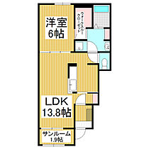 ガーデンハウスＭ  ｜ 長野県諏訪郡下諏訪町（賃貸アパート1LDK・1階・50.14㎡） その2