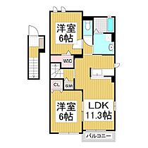 アンソレイユ・ヴァン  ｜ 長野県岡谷市長地御所2丁目（賃貸アパート2LDK・2階・58.57㎡） その2