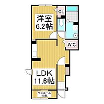 バッハCーKORIN  ｜ 長野県茅野市ちの（賃貸アパート1LDK・1階・43.61㎡） その2