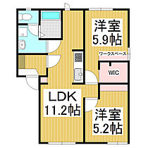 サンハイム山岡　B棟  ｜ 長野県岡谷市南宮2丁目（賃貸アパート2LDK・1階・50.54㎡） その2