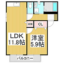 パストラル　東堀　A  ｜ 長野県岡谷市長地御所2丁目（賃貸アパート1LDK・2階・43.01㎡） その2