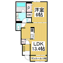 メゾン・ミッシェル  ｜ 長野県岡谷市長地権現町2丁目（賃貸アパート1LDK・1階・50.81㎡） その2