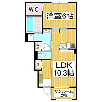 クゥー　II  ｜ 長野県茅野市玉川（賃貸アパート1LDK・1階・47.66㎡） その2