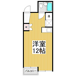 ヤマモトビルディング ワンルームの間取図画像