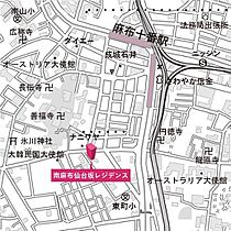 南麻布仙台坂レジデンス  ｜ 東京都港区南麻布1丁目（賃貸マンション1LDK・3階・45.14㎡） その18