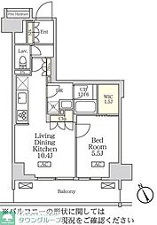 リーフシティ市川　ザ・レジデンス 7階1LDKの間取り