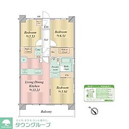 Ｎ−ｓｔａｇｅ船堀 1階3LDKの間取り