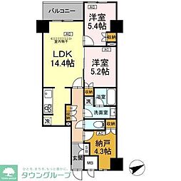 間取図画像 2SLDK