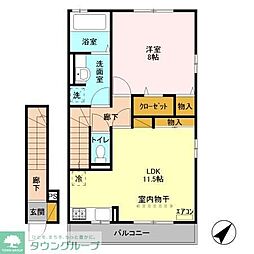fiore 1LDKの間取図画像