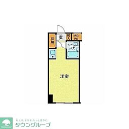 ハローレジデンス西葛西 ワンルームの間取図画像