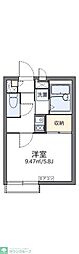レオパレスモワピエス 1Kの間取図画像