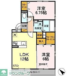 スカイタウン塚田 2LDKの間取図画像