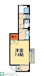 山平ビル 1Kの間取図画像