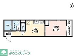 コイノニアハウス 1DKの間取図画像