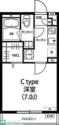 リブリ・薬園台 1Kの間取図画像