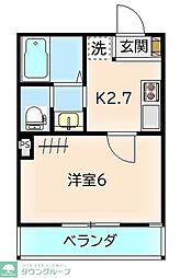 Nグランツ押切 1Kの間取図画像