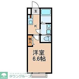 シェ・トワ 1Kの間取図画像