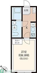 ラシクラス南行徳 1Kの間取図画像
