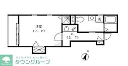 soleil 1Kの間取図画像