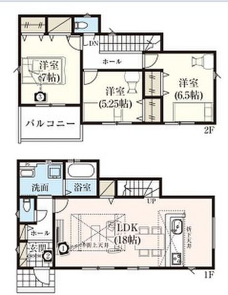 間取りを拡大表示