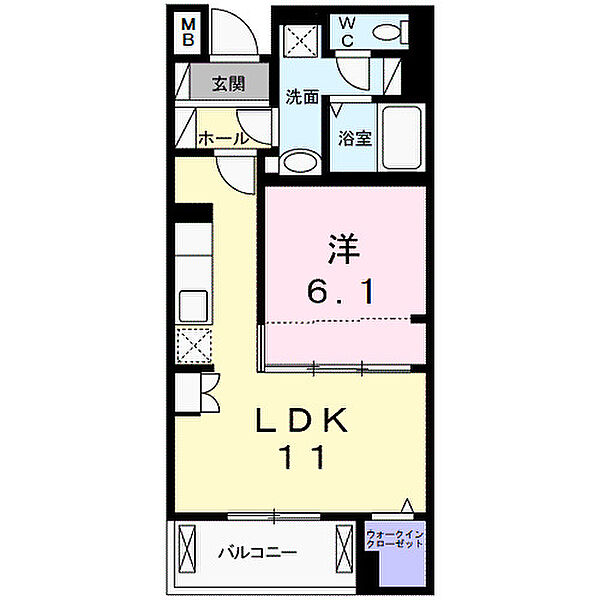 エスプランドル五香 303｜千葉県松戸市五香1丁目(賃貸マンション1LDK・3階・41.94㎡)の写真 その2