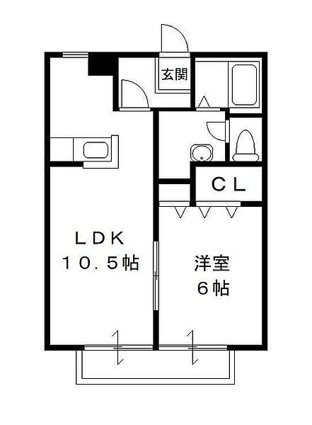 コアロードII 205｜千葉県柏市花野井(賃貸アパート1LDK・2階・40.92㎡)の写真 その2