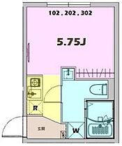 JAGA五反野 102 ｜ 東京都足立区足立4丁目23-6（賃貸マンション1R・1階・18.20㎡） その2