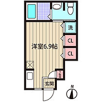 スーペル竹ノ塚 102 ｜ 東京都足立区伊興本町2丁目5番地34（賃貸アパート1R・1階・19.97㎡） その2