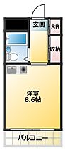 プレンディ常盤平 105 ｜ 千葉県松戸市常盤平4丁目14-7（賃貸マンション1R・1階・22.05㎡） その1